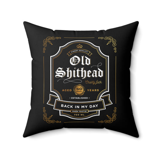 Old Shithead Throw Pillow