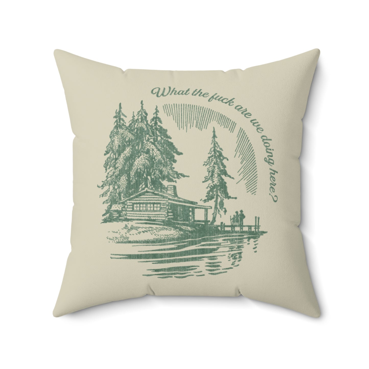 What The Fuck Are We Doing Here? Throw Pillow