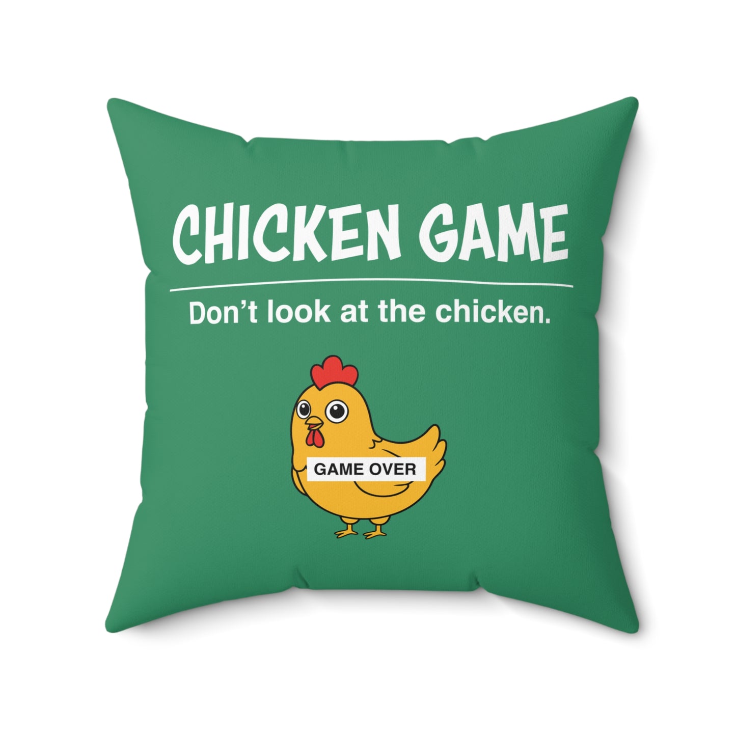 Chicken Game Throw Pillow
